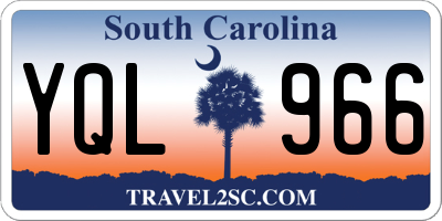SC license plate YQL966