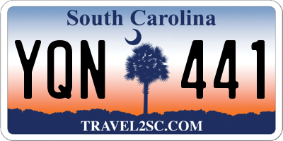 SC license plate YQN441