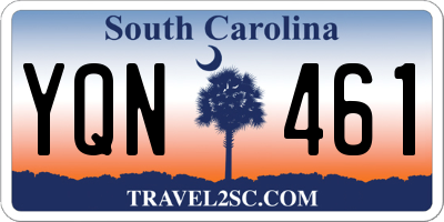 SC license plate YQN461