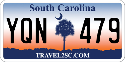 SC license plate YQN479