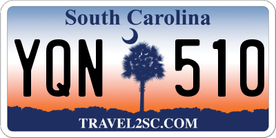 SC license plate YQN510