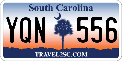 SC license plate YQN556