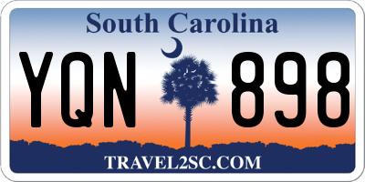 SC license plate YQN898