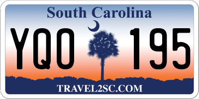 SC license plate YQO195