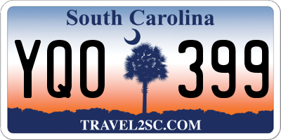SC license plate YQO399