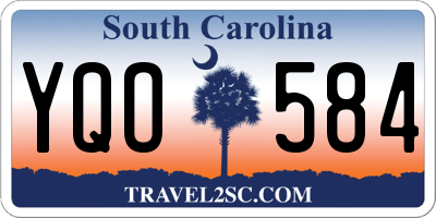 SC license plate YQO584