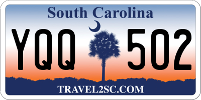 SC license plate YQQ502