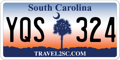 SC license plate YQS324
