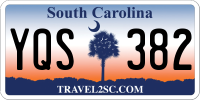 SC license plate YQS382
