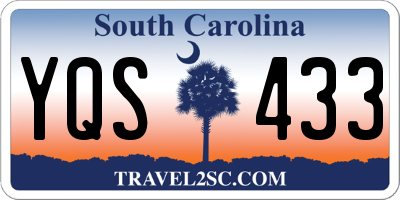 SC license plate YQS433