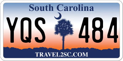 SC license plate YQS484