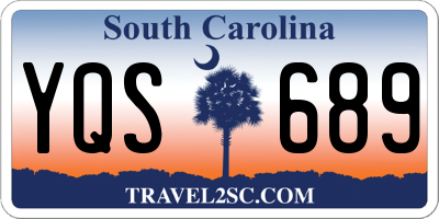SC license plate YQS689