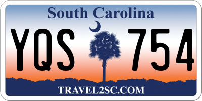 SC license plate YQS754