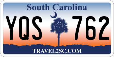 SC license plate YQS762