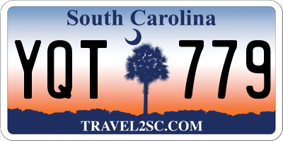 SC license plate YQT779