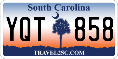 SC license plate YQT858