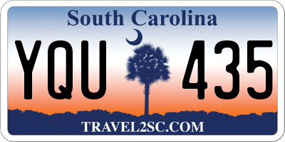 SC license plate YQU435
