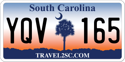 SC license plate YQV165