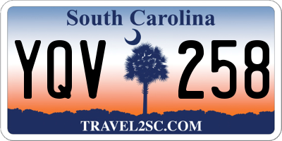 SC license plate YQV258