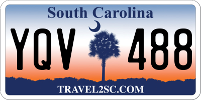 SC license plate YQV488