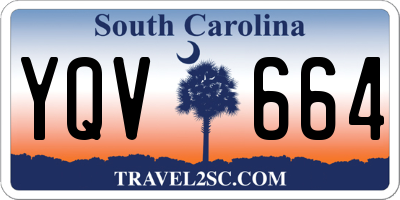 SC license plate YQV664