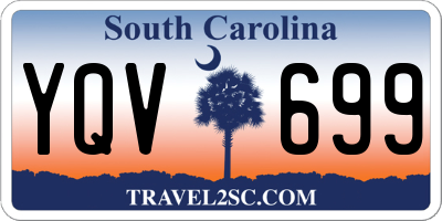 SC license plate YQV699