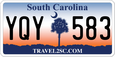 SC license plate YQY583