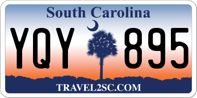 SC license plate YQY895