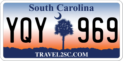SC license plate YQY969