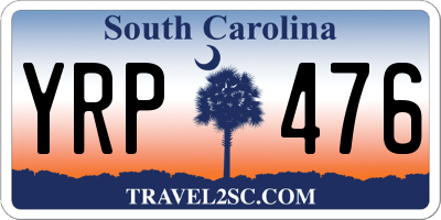 SC license plate YRP476