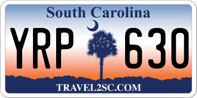 SC license plate YRP630