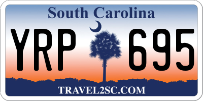 SC license plate YRP695