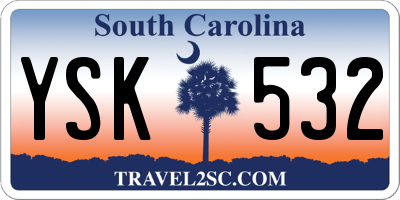 SC license plate YSK532