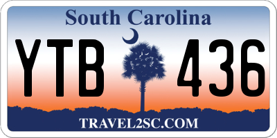 SC license plate YTB436