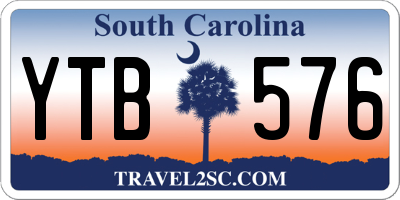 SC license plate YTB576