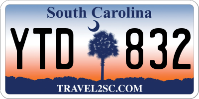 SC license plate YTD832