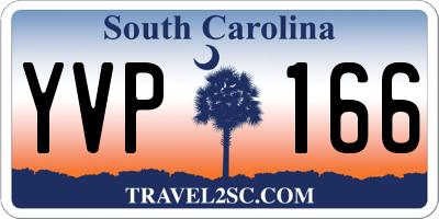 SC license plate YVP166