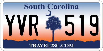 SC license plate YVR519