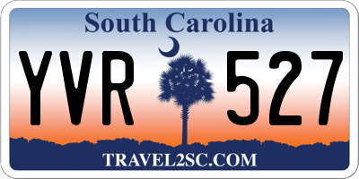 SC license plate YVR527