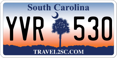 SC license plate YVR530