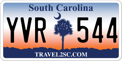 SC license plate YVR544