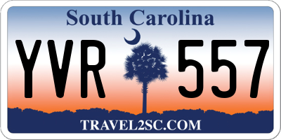 SC license plate YVR557