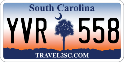 SC license plate YVR558