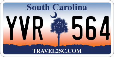 SC license plate YVR564