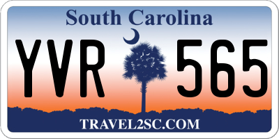 SC license plate YVR565