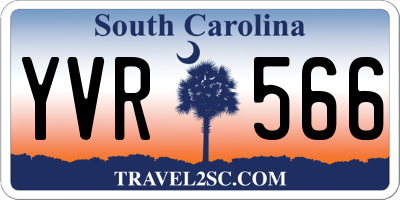 SC license plate YVR566