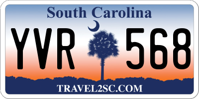 SC license plate YVR568