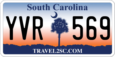 SC license plate YVR569