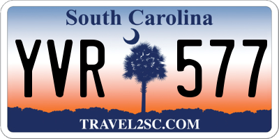 SC license plate YVR577