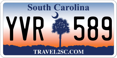 SC license plate YVR589